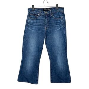 Veronica Beard Cropped Flare Demin Jeans Blue Size 29